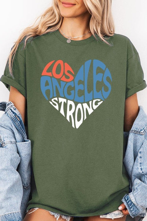 Los Angeles Strong Graphic Plus Heavy Cotton Tee