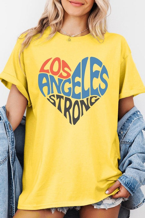 Los Angeles Strong Graphic Plus Heavy Cotton Tee