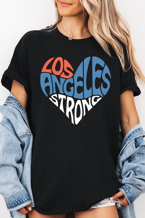 Los Angeles Strong Graphic Plus Heavy Cotton Tee