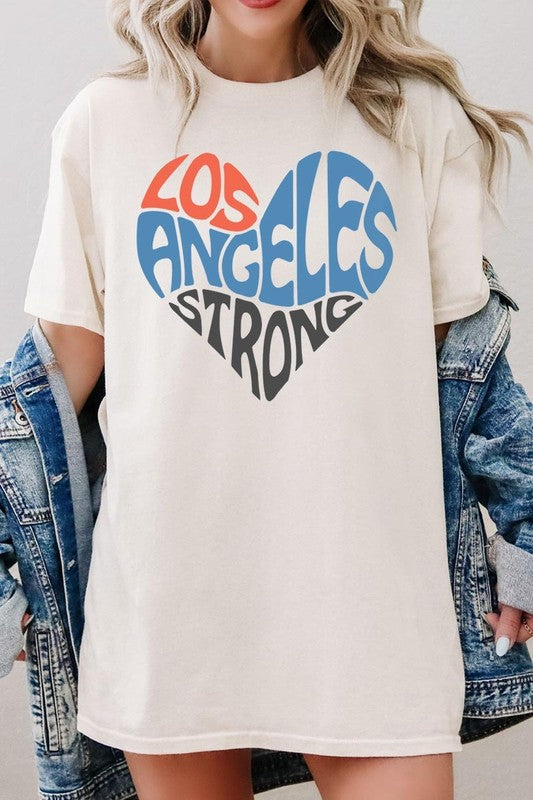 Los Angeles Strong Graphic Plus Heavy Cotton Tee