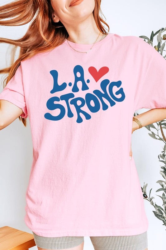 LA Strong Graphic Plus Heavy Cotton Tee