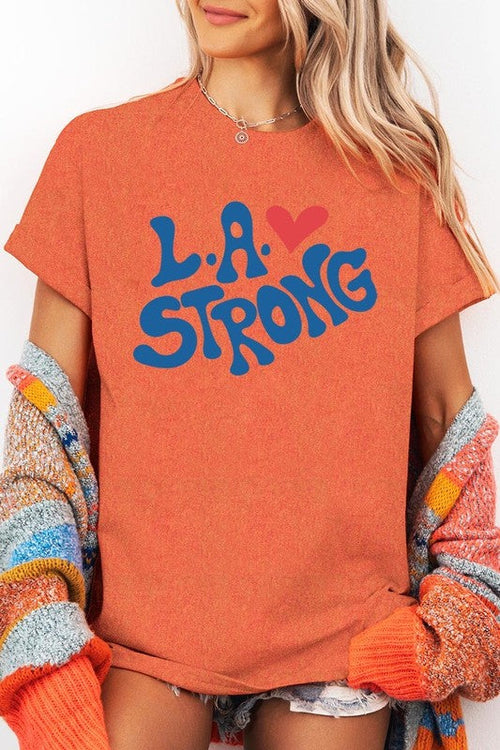 LA Strong Graphic Plus Heavy Cotton Tee