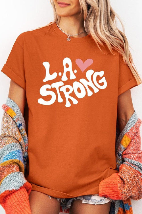 LA Strong Graphic Plus Heavy Cotton Tee