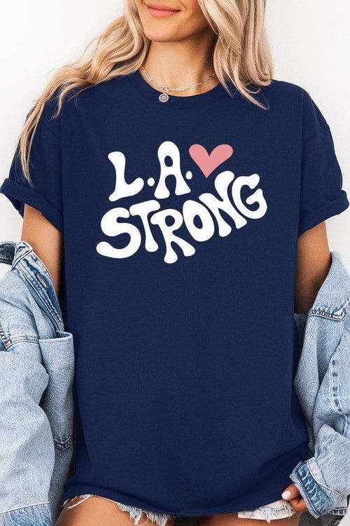 LA Strong Graphic Plus Heavy Cotton Tee