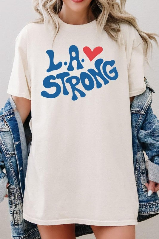 LA Strong Graphic Plus Heavy Cotton Tee