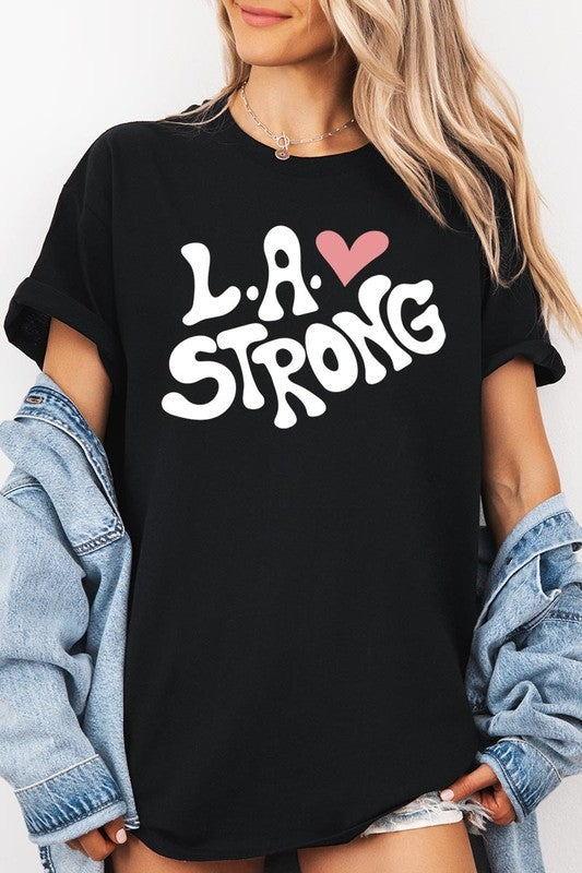 LA Strong Graphic Plus Heavy Cotton Tee