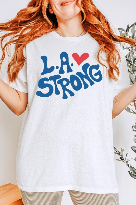 LA Strong Graphic Plus Heavy Cotton Tee