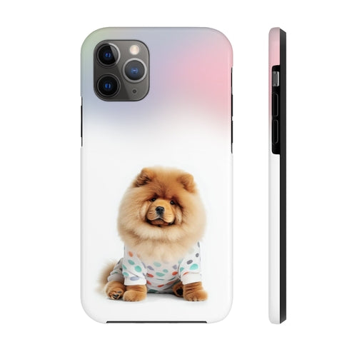 Fluffy Chow Chow Dog Touch Case for iPhone with Wireless Charging