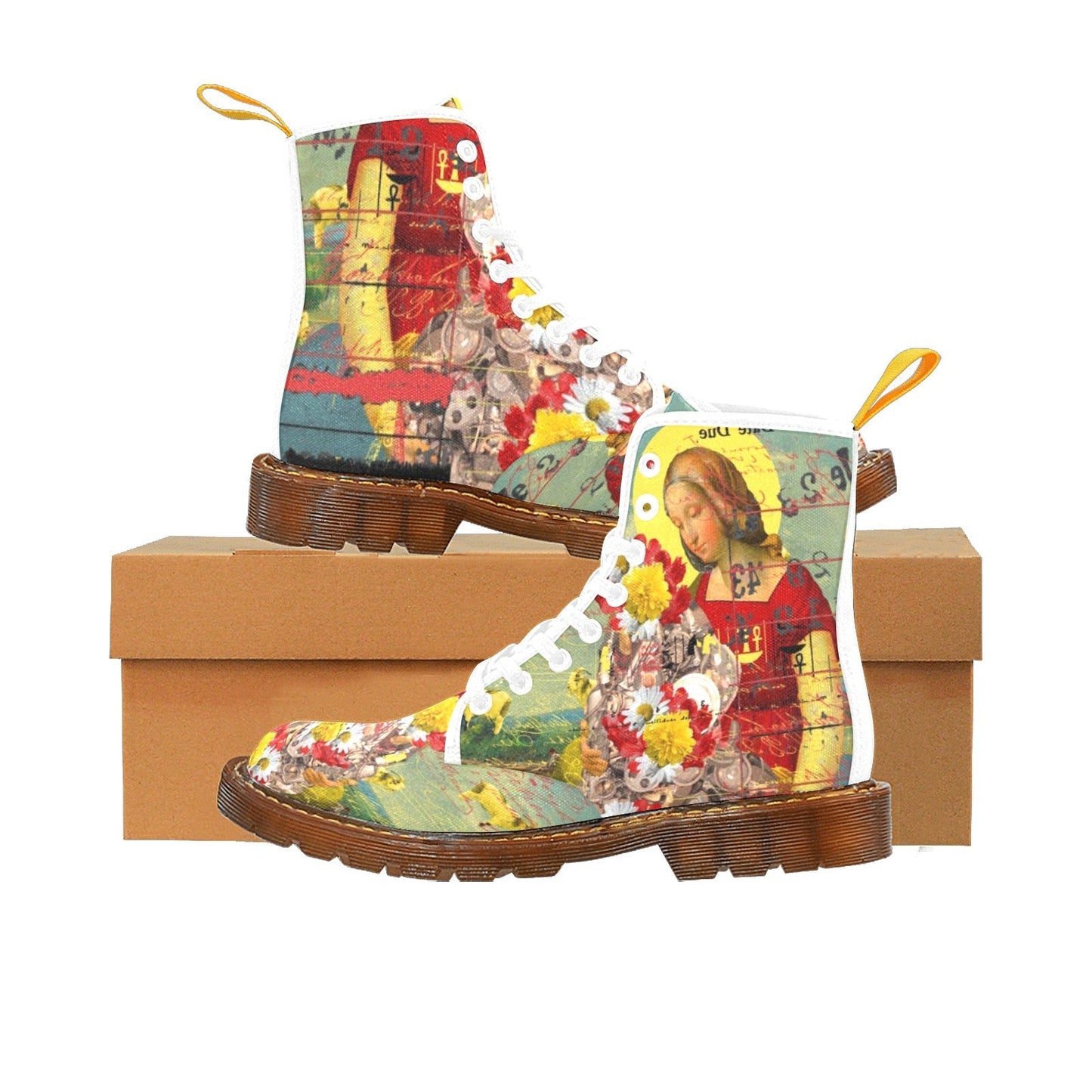 GOATS. III Women's All Over Print Fabric High Boots