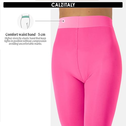 CALZITALY dam Calzitaly Blickdichte Weiche Strumpfhosen Aus Mikrofaser | Bunte Strumpfhose Damen | M, L, Xl | 80 Den | Made in Italy Ogenomskinlig