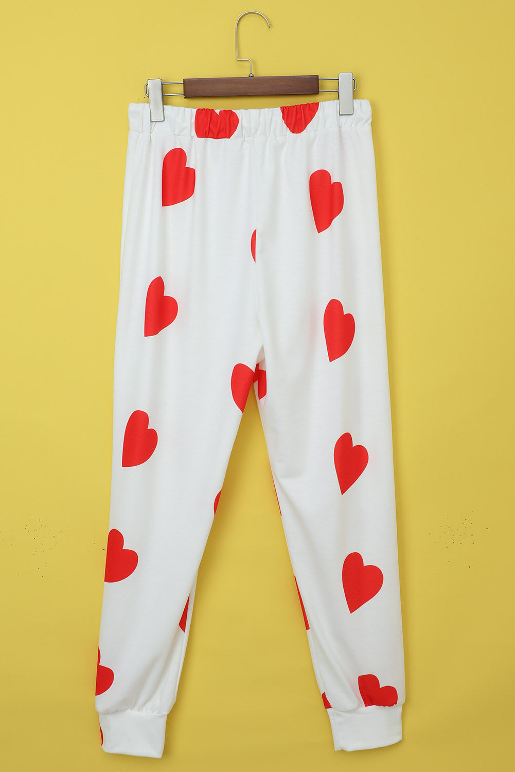 Valentine's Day Love Heart Print Long Sleeves Two-piece Loungewear