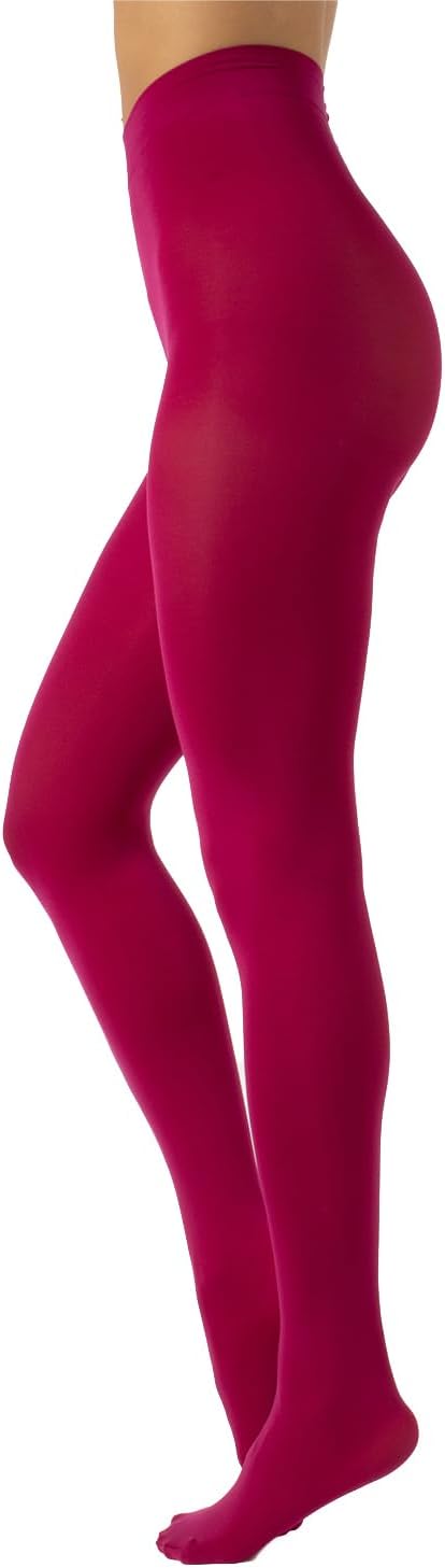 CALZITALY dam Calzitaly Blickdichte Weiche Strumpfhosen Aus Mikrofaser | Bunte Strumpfhose Damen | M, L, Xl | 80 Den | Made in Italy Ogenomskinlig