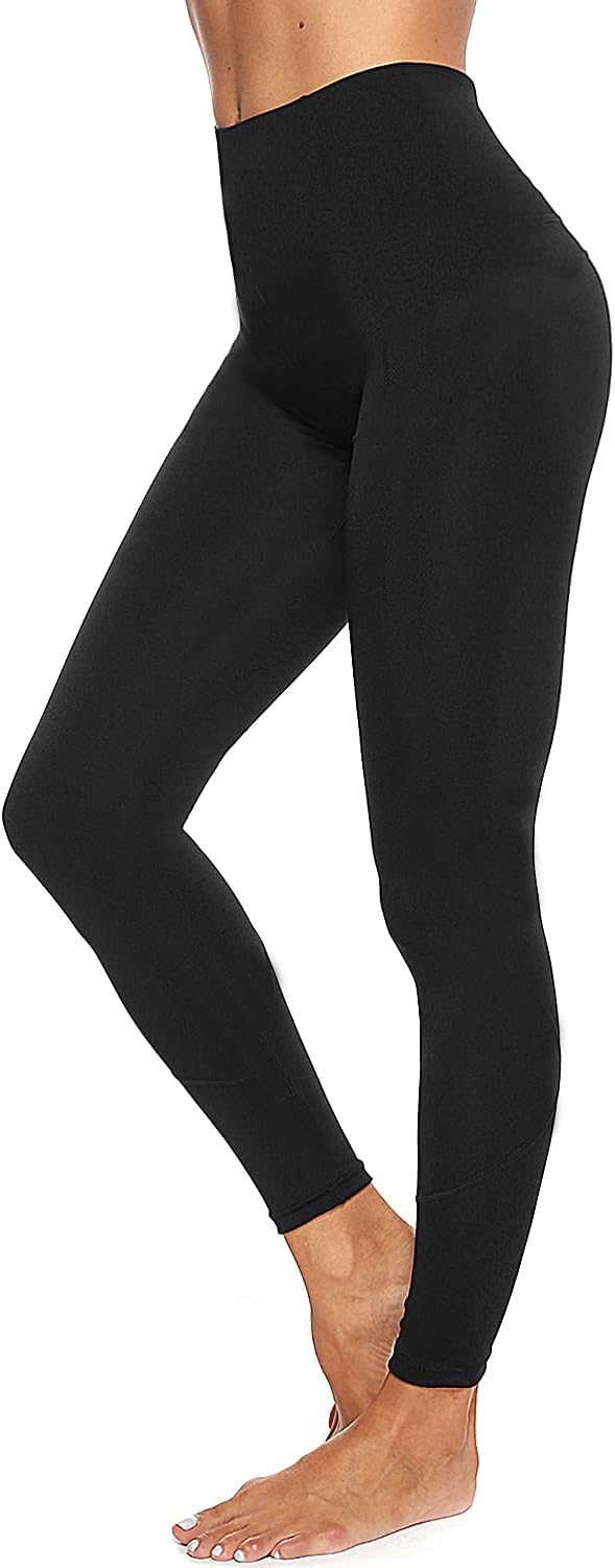 MCA Leggings Kvinnor Stretch Bomull, Svart, M