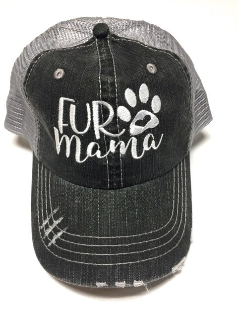 Fur Mama Embroidered Trucker Hat