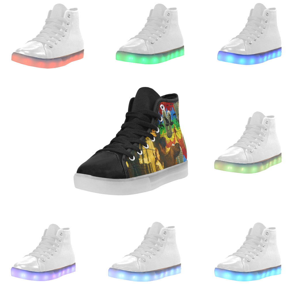 AND THIS, IS THE RAINBOW BRUSH CACTUS. II Light Up Men's Sneakers