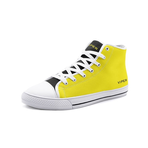 VIPER HIP HOP SHOES High Top Yellow Canvas Style 54TO