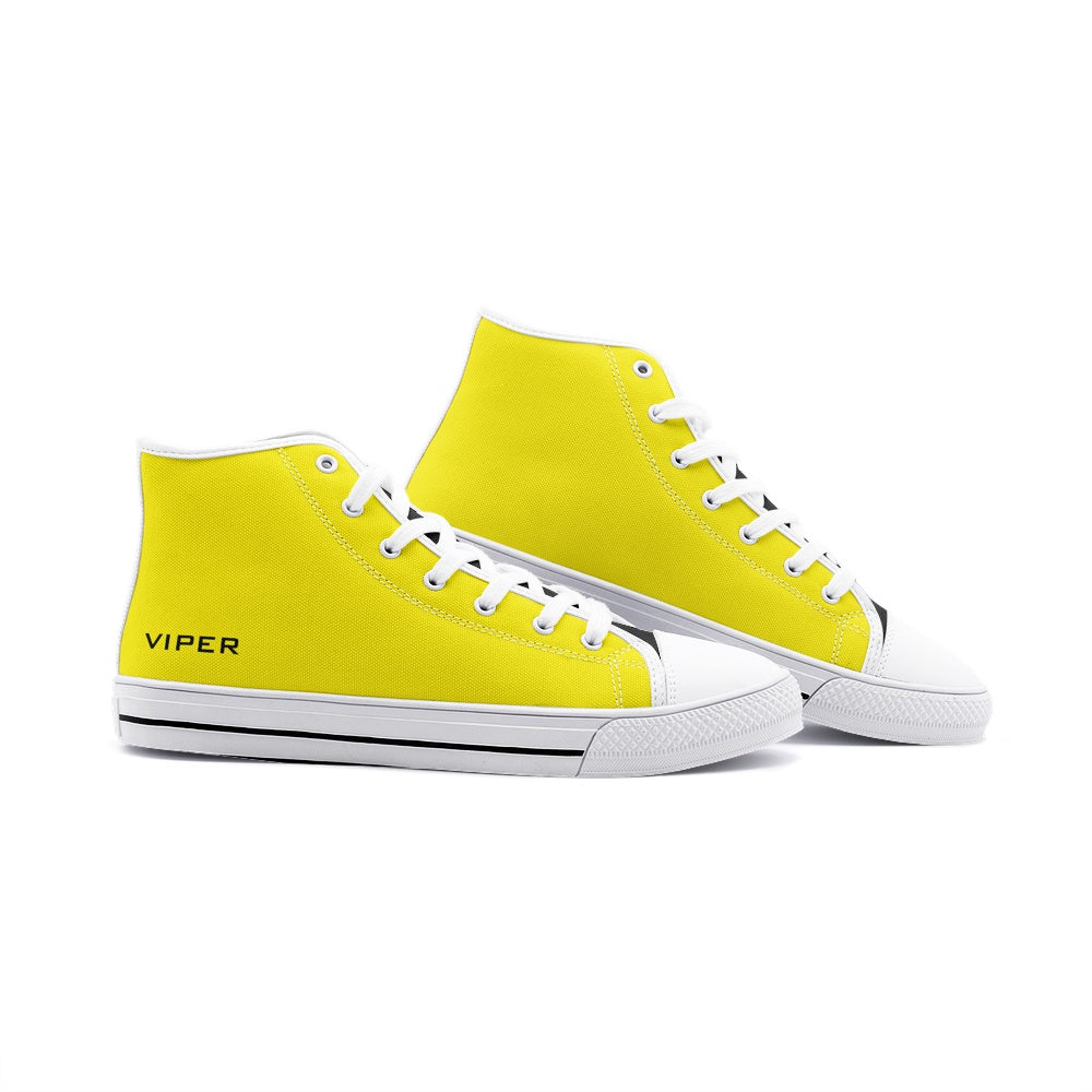 VIPER HIP HOP SHOES High Top Yellow Canvas Style 54TO