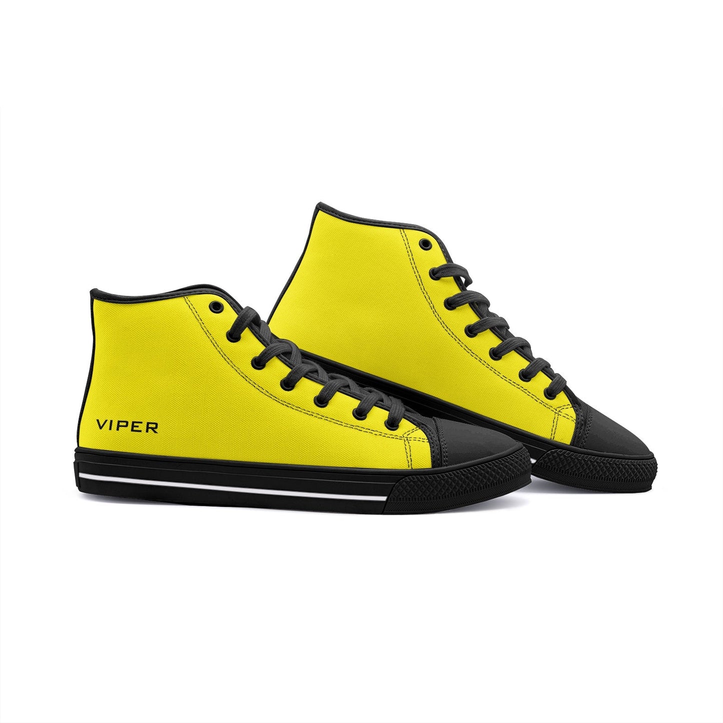 VIPER HIP HOP SHOES High Top Yellow Canvas Style 54TO