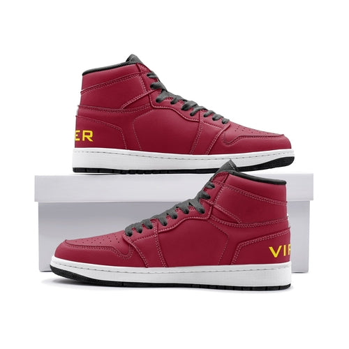 VIPER HIP HOP SHOES High Top Style 55TO Burgundy Sneakers