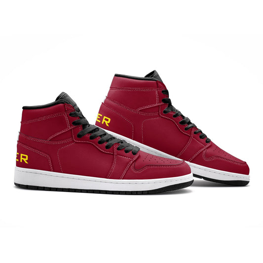 VIPER HIP HOP SHOES High Top Style 55TO Burgundy Sneakers