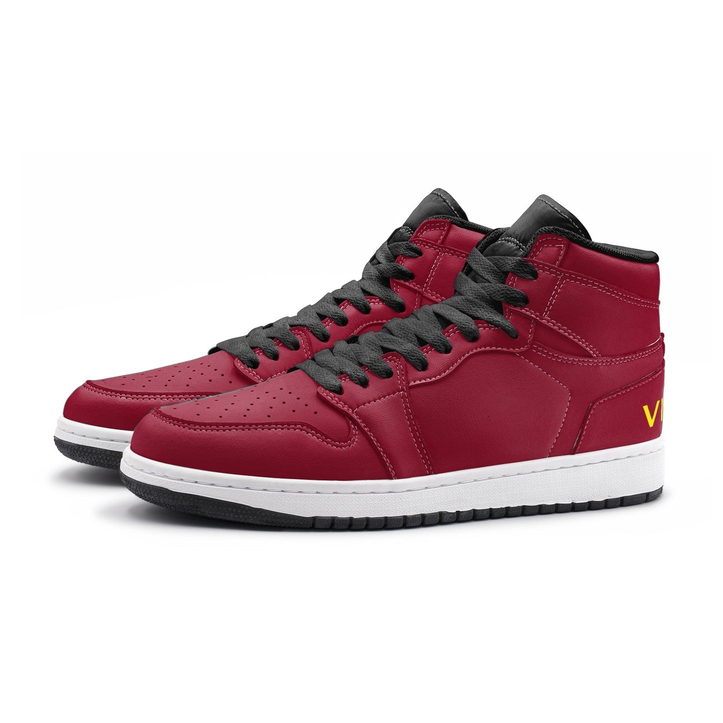 VIPER HIP HOP SHOES High Top Style 55TO Burgundy Sneakers