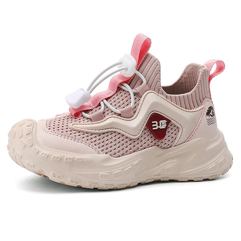 Kids Casual Shoes Mesh Breathable Pink Girls And Boys Sneakers Summer Children Sports Shoes Student's Walking Footwear