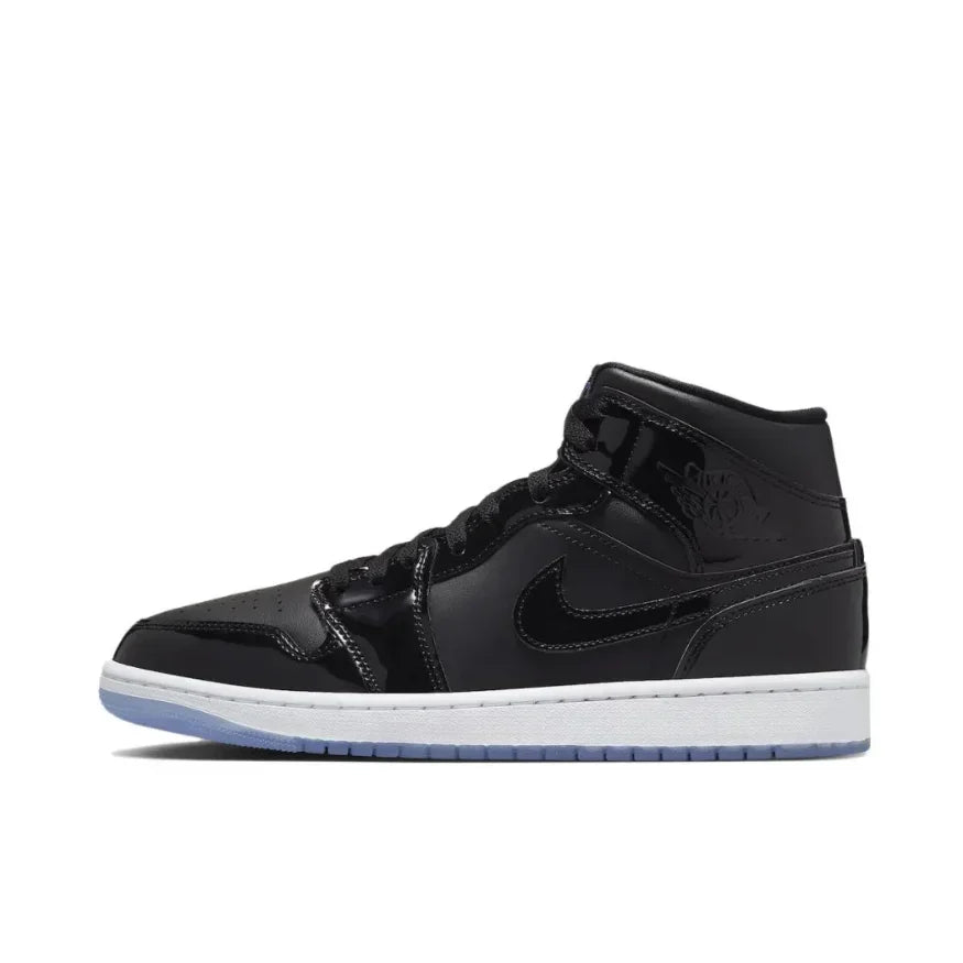 Nike Pink Air Jordan 1 MID Classic Trend Basketball Shoes Comfortable and wear-resistant casual sneakers Men and women's models