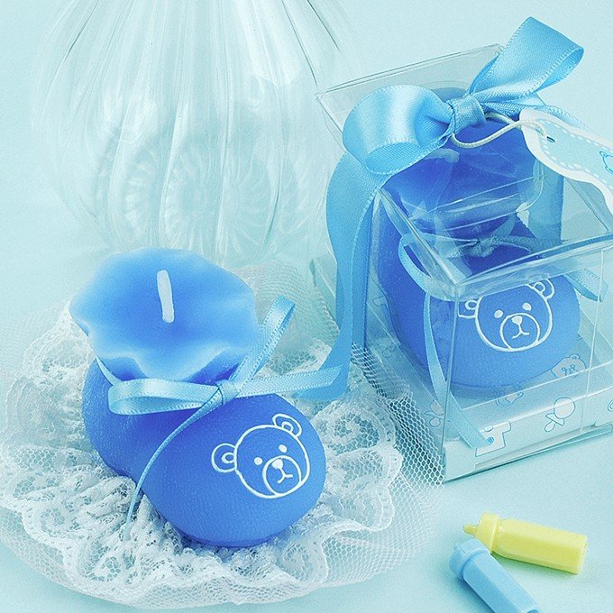 Baby Shoes Shaped Candle