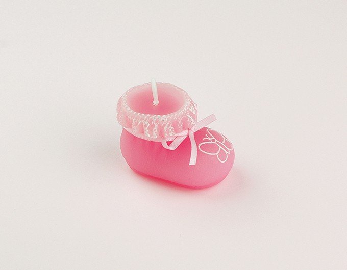 Baby Shoes Shaped Candle