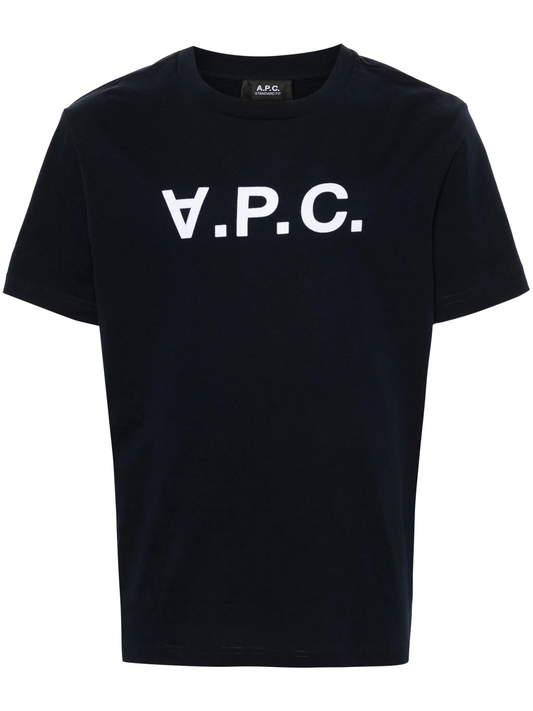 3557097 A.P.C. cotton short sleeves crew neck outdoor casual t shirt