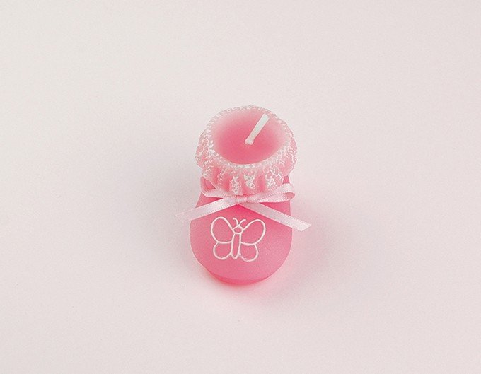 Baby Shoes Shaped Candle