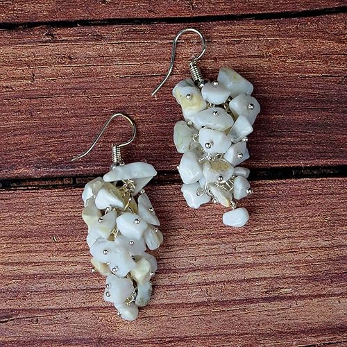 Opal Natural Chip Beads Earrings for Women, Girls