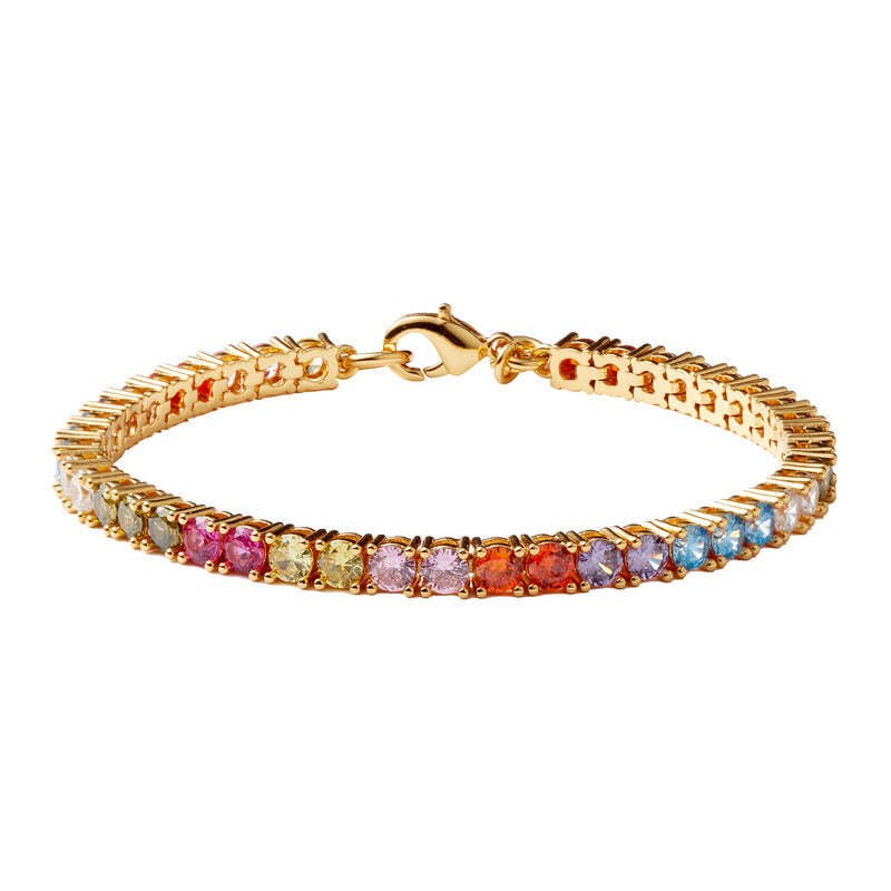 3637236 CRYSTAL HAZE metal charm classic chain golden bracelet