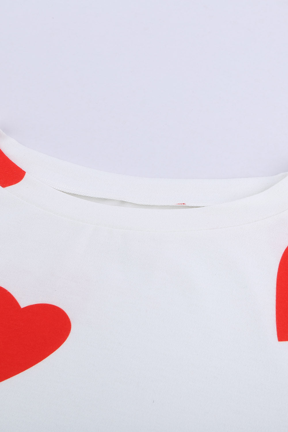 Valentine's Day Love Heart Print Long Sleeves Two-piece Loungewear