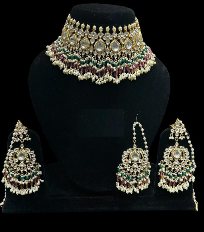 Alloy Gold-plated Multicolor Jewel Set