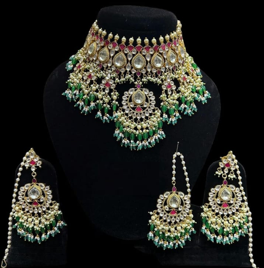 Alloy Gold-plated Multicolor Jewel Set