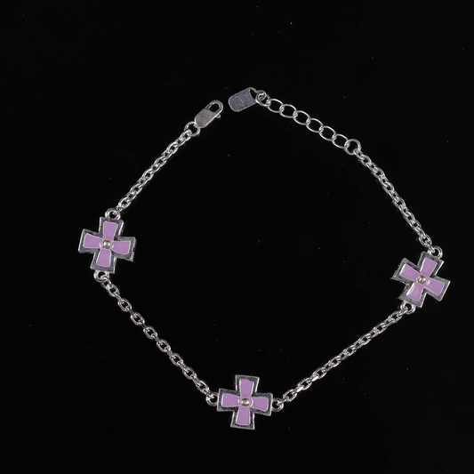 Beautifull 925 Silver Playful Bracelet for Women Size 15X0.6 CM Color