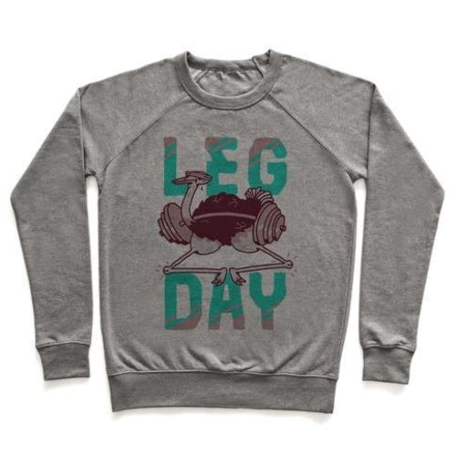 LEG DAY OSTRICH CREWNECK SWEATSHIRT