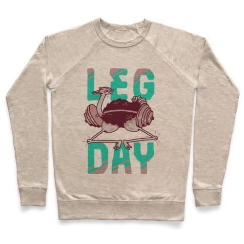 LEG DAY OSTRICH CREWNECK SWEATSHIRT